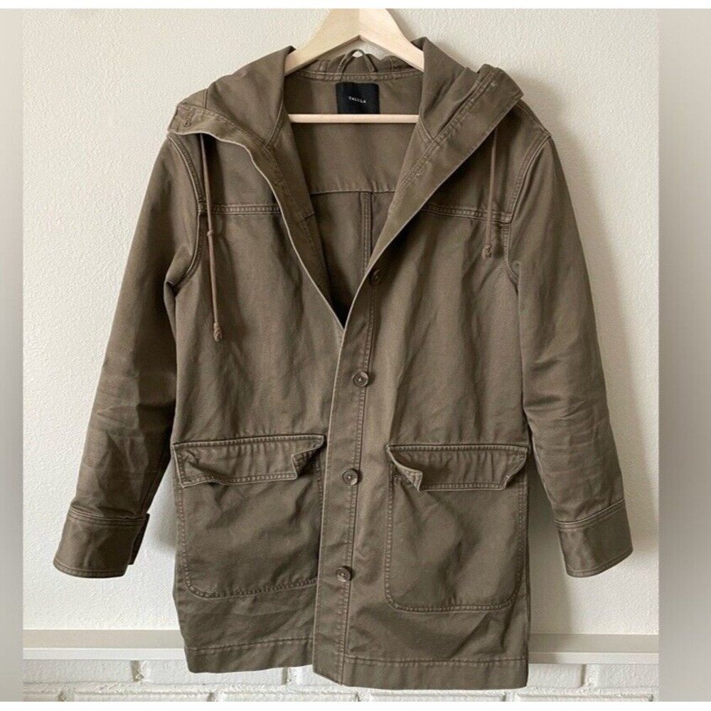 Talula Oversized‎ Army Green Jacket With Hood Women's Small